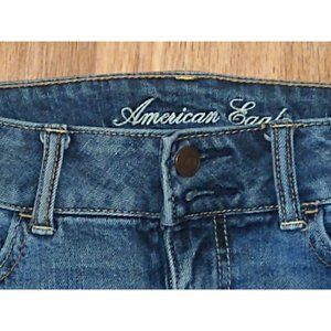 American Eagle Artist Crop Jeans Women's Sz 2 Stretch Double Button  Jeans